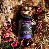 Ancient Witch Bath Spell Potion & Rose Quartz Crystal Amulet – Love