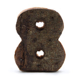 Wood Slice Bark Edge Number 8 7 cm
