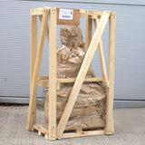 Statua di Buddha intagliata a mano in legno di Suar 60cm