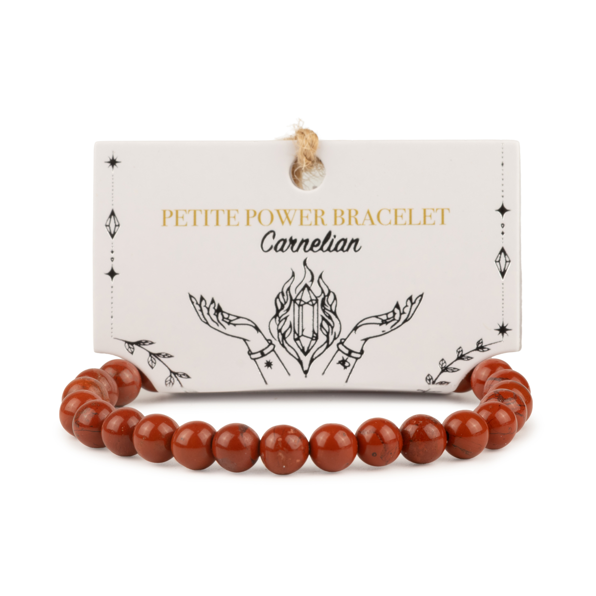 Petite Power Bracelet (17cmx6mm) - Carnelian