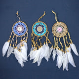 Attrape-rêves macramé 9cm Couleurs assorties Pack de 6