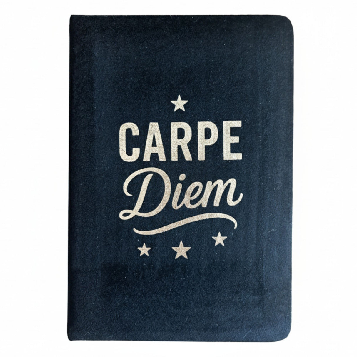 Zwart Fluwelen Notitieboek – 80 pagina's – Carpe Diem