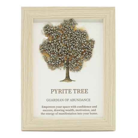 Imagen de piedra preciosa - Árbol de la vida - Pirita (20x14.7x1cm)