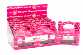 Backflow Incense Cones Rose 24-Pack Satya