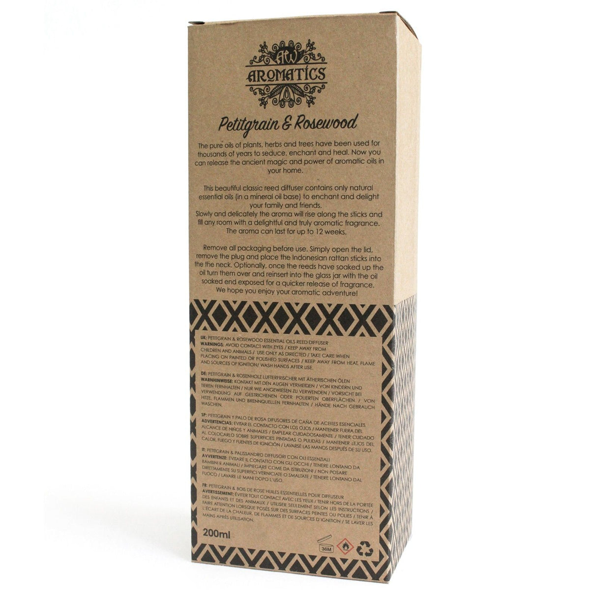 Reed-Diffusor Petitgrain & Rosenholz 200ml