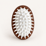 PAW Grooming Tools - Scrub and Soft Rubber Massage - Walnut