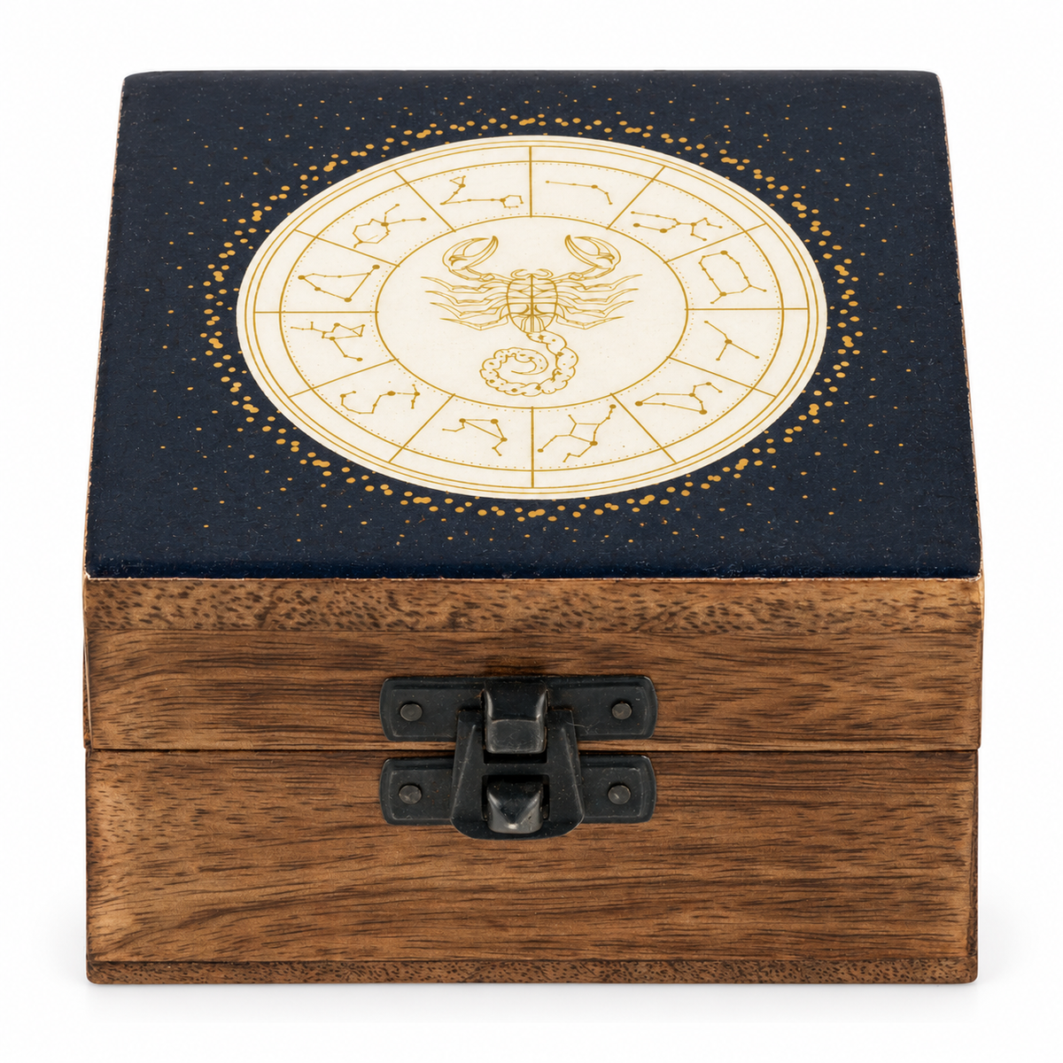 Small Enamelled Box - Scorpio
