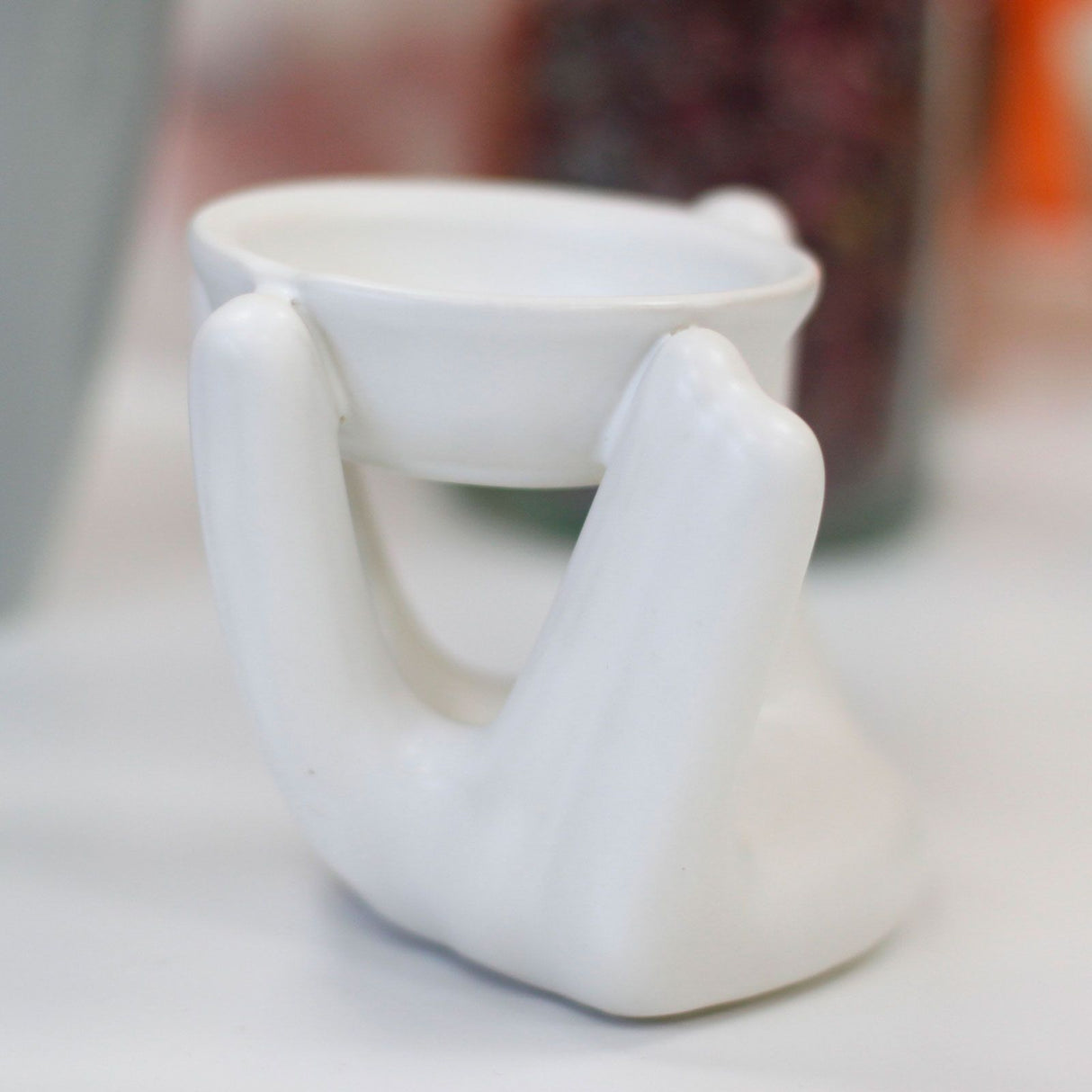 Oliebrander Voor Wax Melts, Witte Helpende Hand