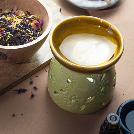 Oil Burner For Wax Melts – Moss Green