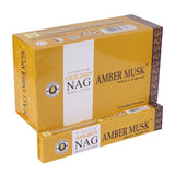 Amber Musk suitsukepit 15g Golden Nag