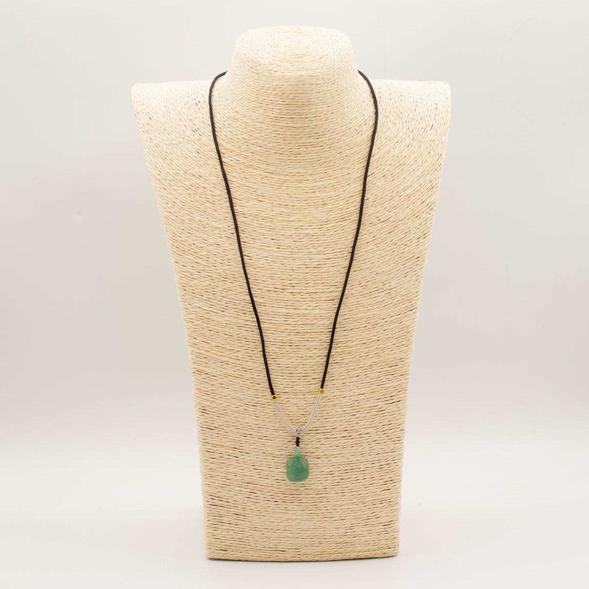 Cord Necklace Gemstone Pendant – Jade Turtle