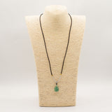 Cord Necklace Gemstone Pendant – Jade Turtle