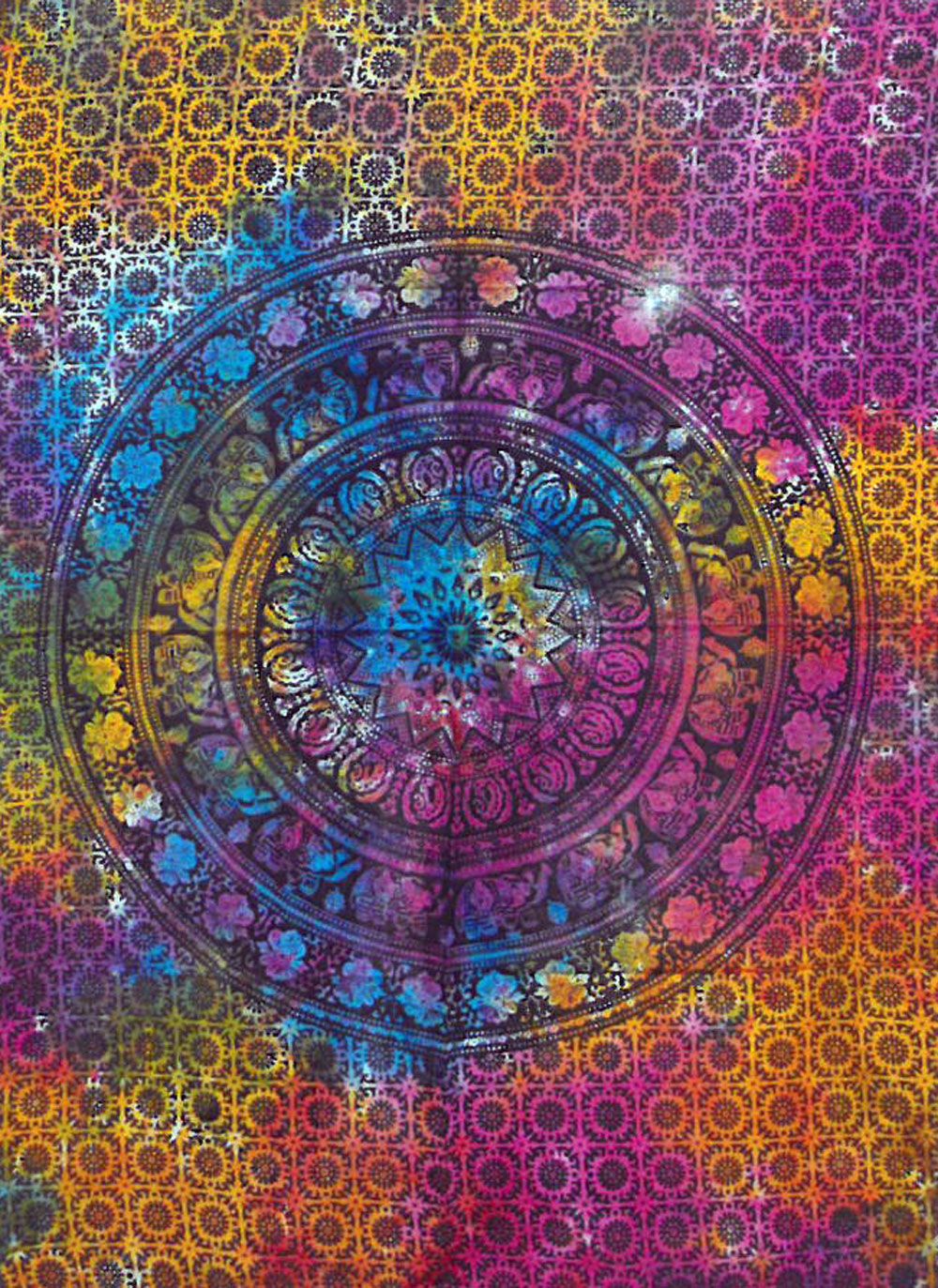 Olifant Wandkleed Katoen Mandala