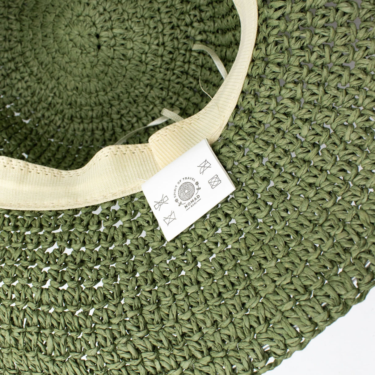 Nomad Sari Floppy Straw Sun Hat – Moss Green