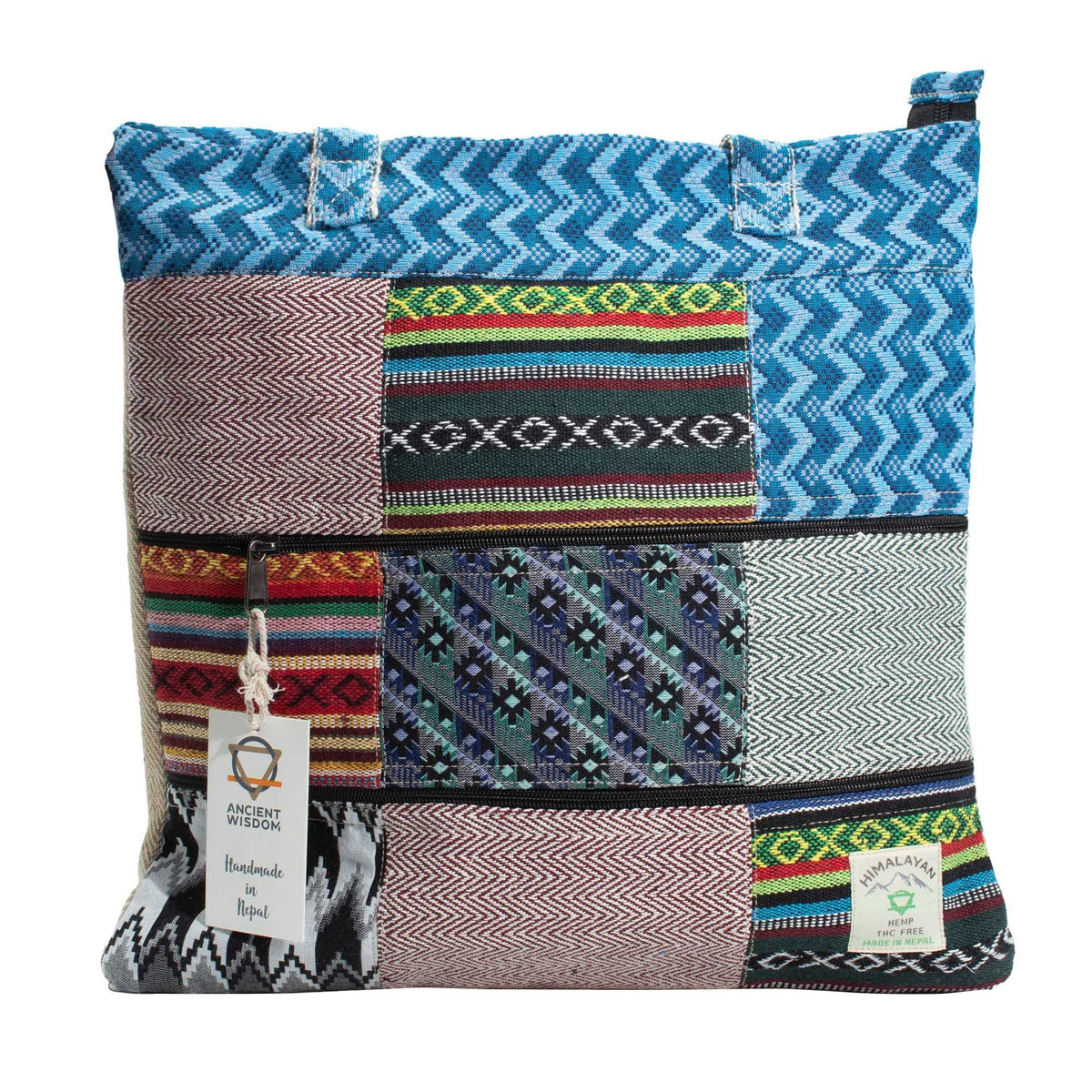 Patchwork Kathmandu Tote Bag – Dhaka Design (37x38cm)