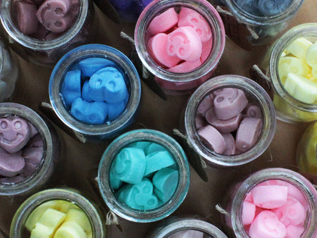 Sójové voskové vosky Biela pižmo v pohári