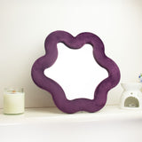 Specchio Morbido Ondulato – Stella – Malva (33x31x2,3cm)