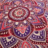Grand Mandala Rond Art (180 cm) - Rose et Violet
