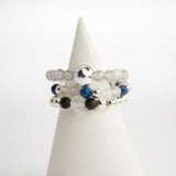 Nymph Spirit Gemstone Ring Set – Northern Lights, Gemstone Rings
