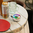 Silver Mandela Lighting Effect Mini Speaker, Bluetooth Speaker