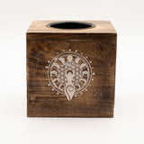 Large Square Mango Wood Oil Burner – Moon Goddess