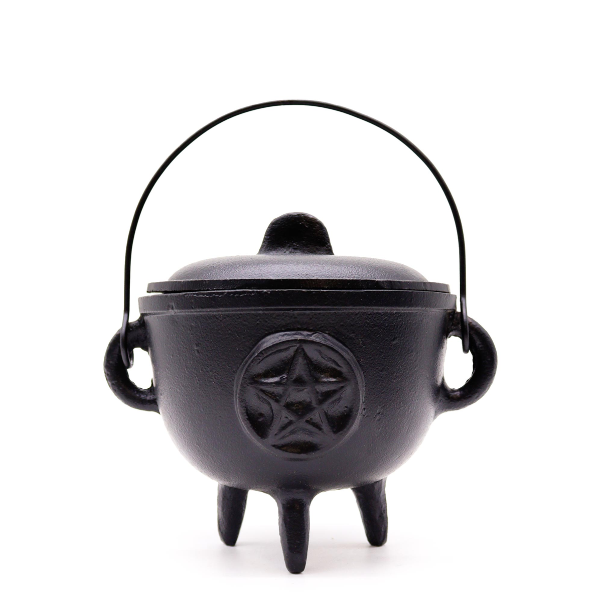 Extra Lrg Cast Iron Cauldron with Pentagon 15 × 15 cm