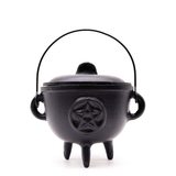 Extra Lrg Cast Iron Cauldron with Pentagon 15 × 15 cm