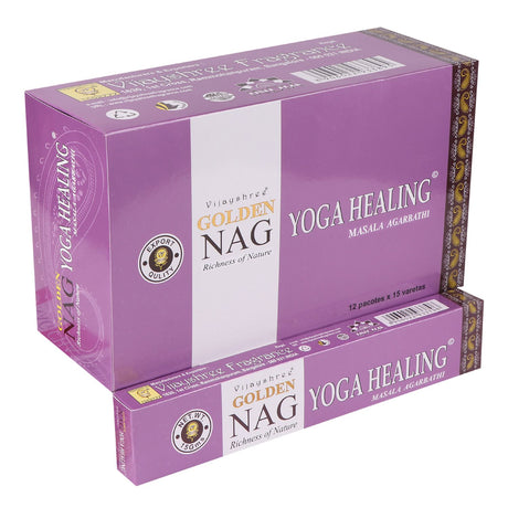 Incense Sticks Yoga Healing 15g Golden Nag