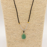 Cord Necklace Gemstone Pendant – Jade Turtle
