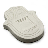 Incense Plate, White Stone Effect