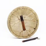 Wolf Tunable Goatskin Shaman Frame Drum 40cm