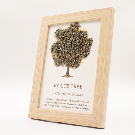 Imagen de piedra preciosa - Árbol de la vida - Pirita (20x14.7x1cm)