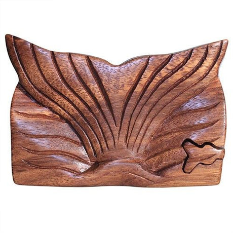 Wooden Puzzle Box – Whale Tail Fin
