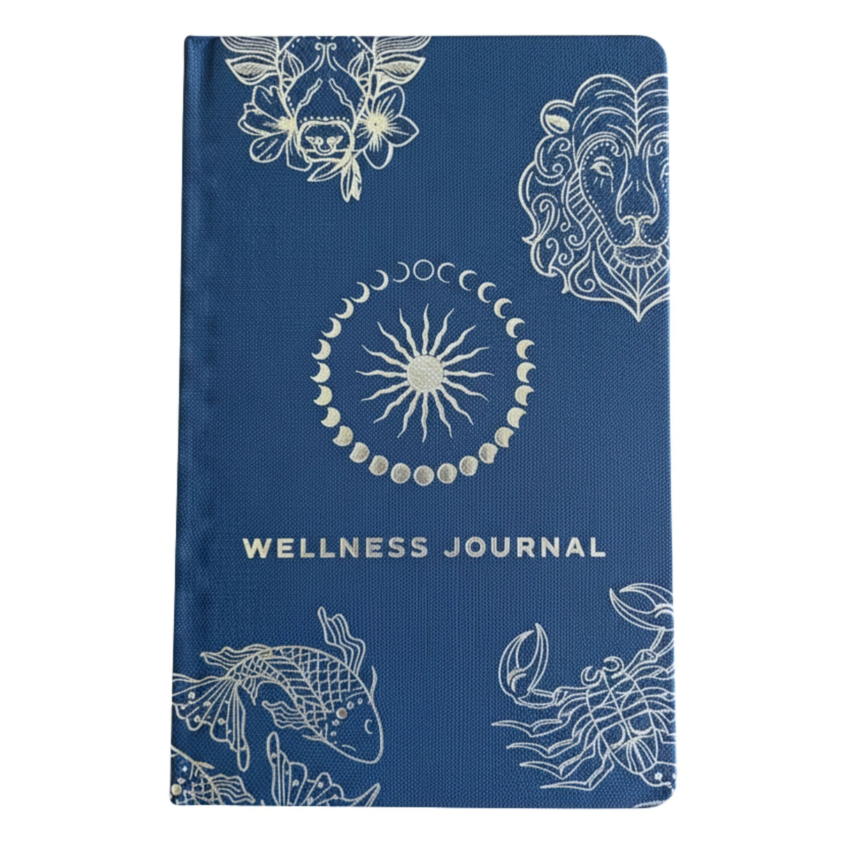 Midnight Blue Wellness Journal – 120 pages – Silver Zodiac