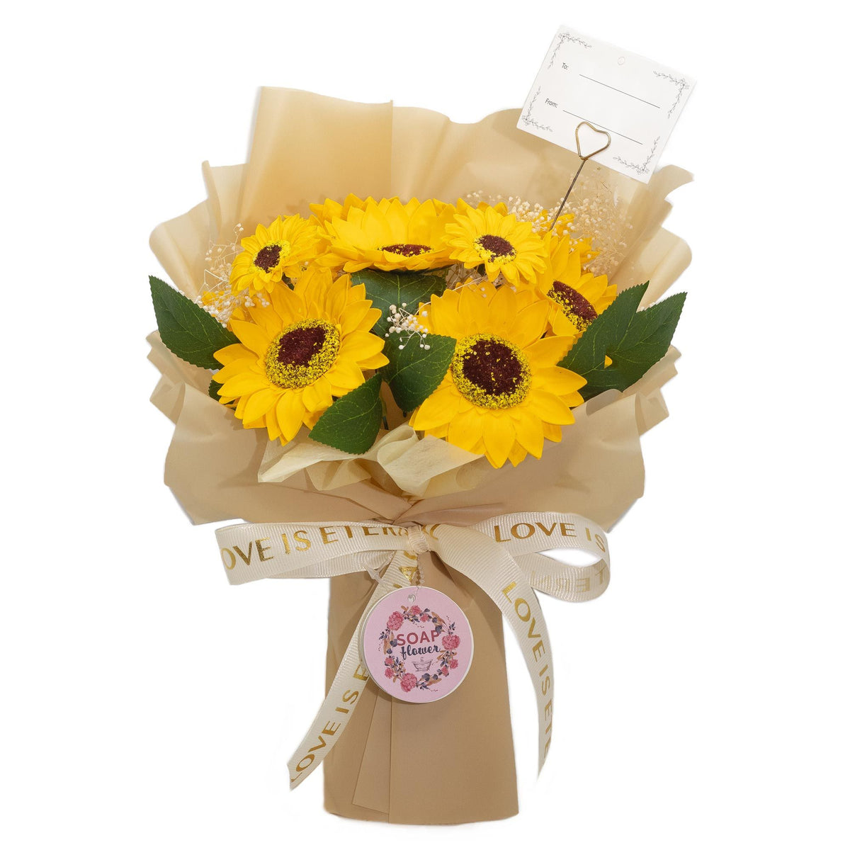 Large Sunflowers Bouquet – Love is Eternal – Gift Card