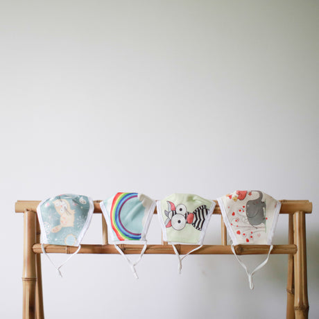 Wiederverwendbare Gesichtsmaske für Kinder mit Zebramuster und Filter