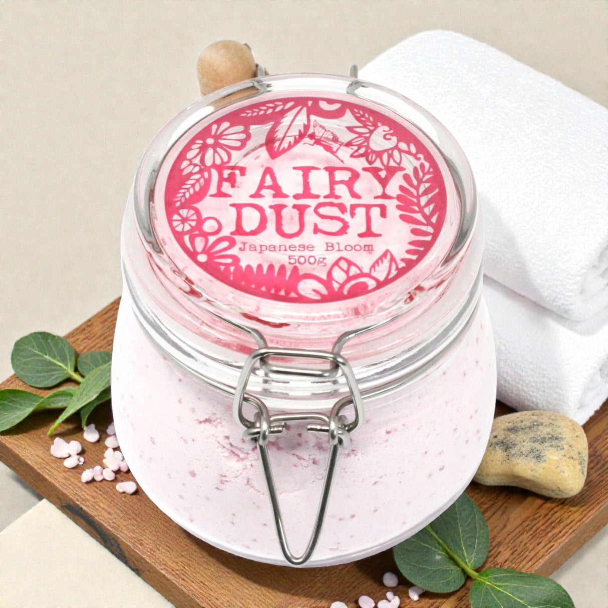 Agnes + Cat Fairy Dust 500g – Japanese Bloom, Bath Dust