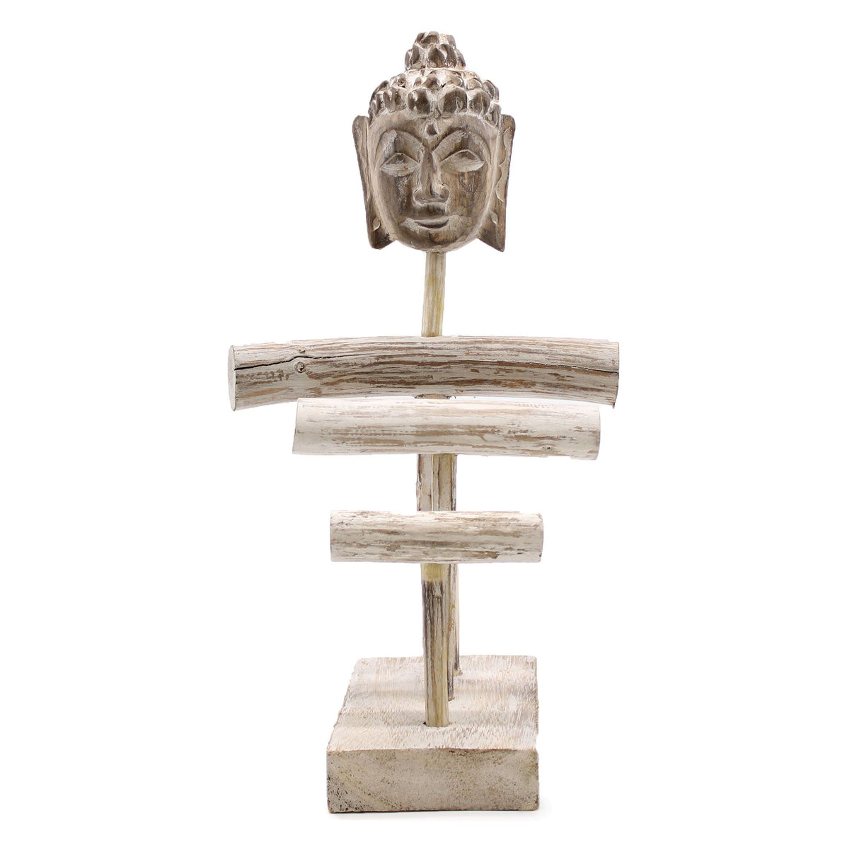 Buddha állvány 3 ágú fehérített