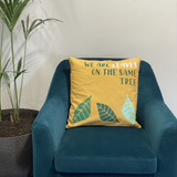 Cotton Cushion Covers Leaf Print Set of 3