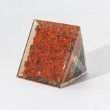 Med Orgonite Pyramids 7x6cm – Copper Bars – 7 Chakra Chips
