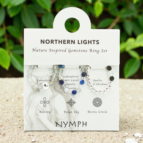 Nymph Spirit Gemstone Ring Set – Northern Lights