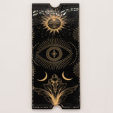 Boîte de tarot à quatre compartiments avec porte-cartes