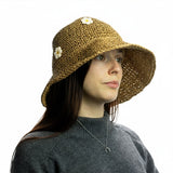 Nomad Sari Floppy Straw Sun Hat – Coffee & Daisies