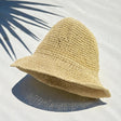 Nomad Sari Floppy Straw Sun Hat – Natural Beige