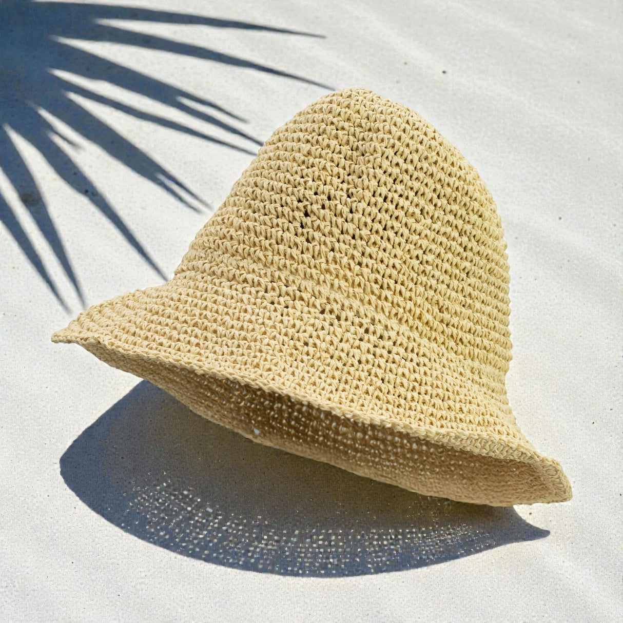 Nomad Sari Floppy Straw Sun Hat – Natural Beige
