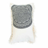 Tyynynpäällinen Puuvilla Mandala 30x50cm Musta