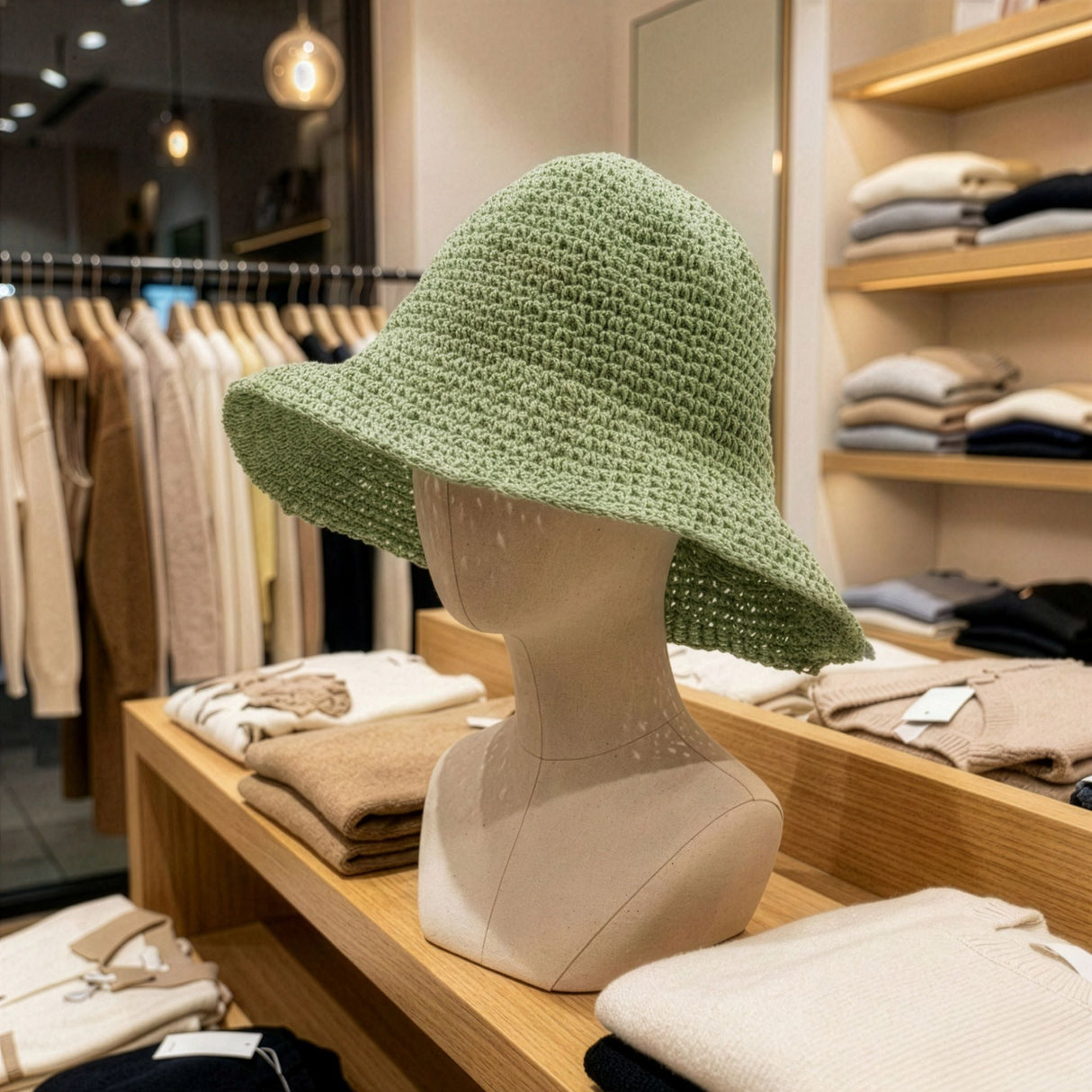 Nomad Sari Floppy Straw Sun Hat – Moss Green