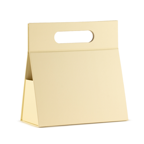 Flat Pack Gift Box - Hand Box (20 × 10 × 20 cm) - Ivory