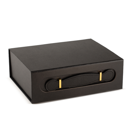 Flat Pack Gift Box - Med Hamper (24 × 18.2 × 8 cm) - Black
