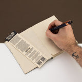 Cuaderno de Banderas de Oración Tradicional Lokta – Mediano (15x12cm) – 45 Hojas – Natural